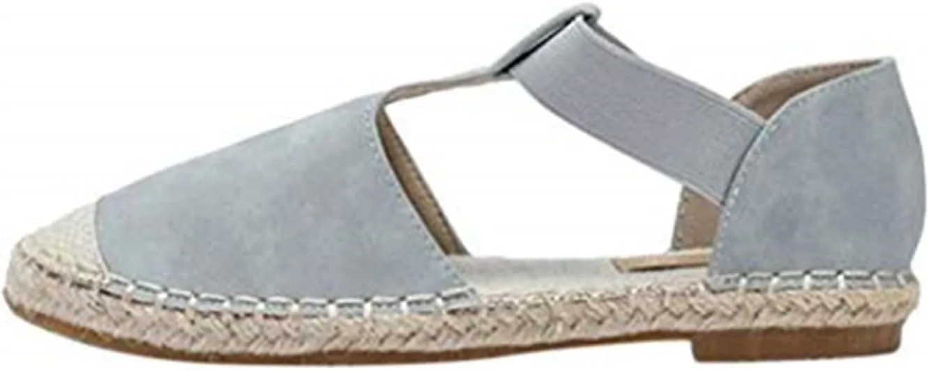 Women's Closed Toe Flat Sandals Espadrilles Slip On Buckle Strap Comfortable Espadrille Sandals Lightweight Breathable Fashionable Fisherman Platform Shoes Walking Sports Going Out Espadrilles Sandal