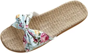 Womens Comfortable Sandals Flat Summer Slides Slip On Open Toe Dressy Beach Leather Adjustable Strap Memory Foam Arch Support