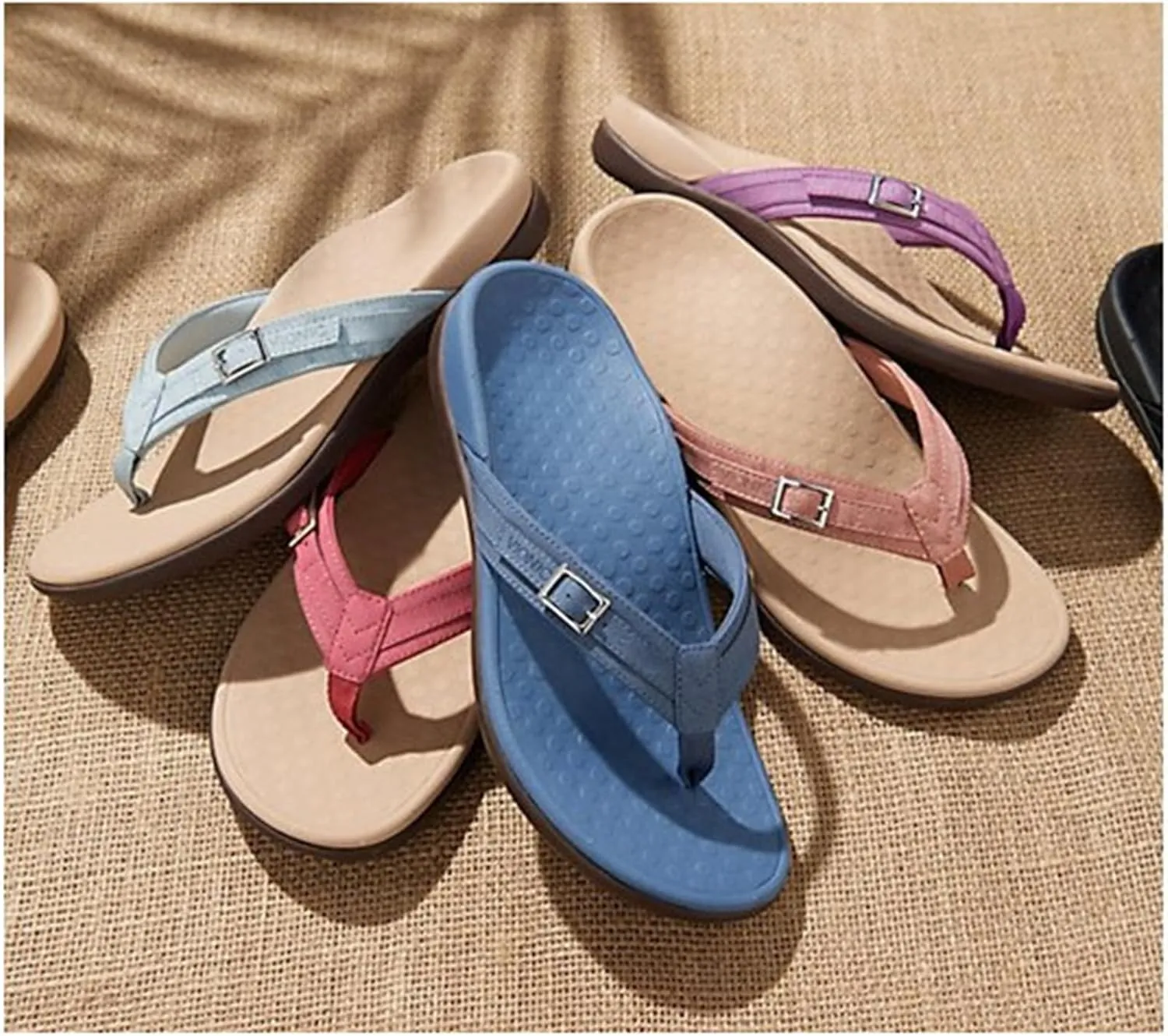 Womens Flip Flops Casual Flat Slippers Slip On Thong Sandals Ladies House Shoes Comfortable Summer Slides Open Toe Lightweight Breathable