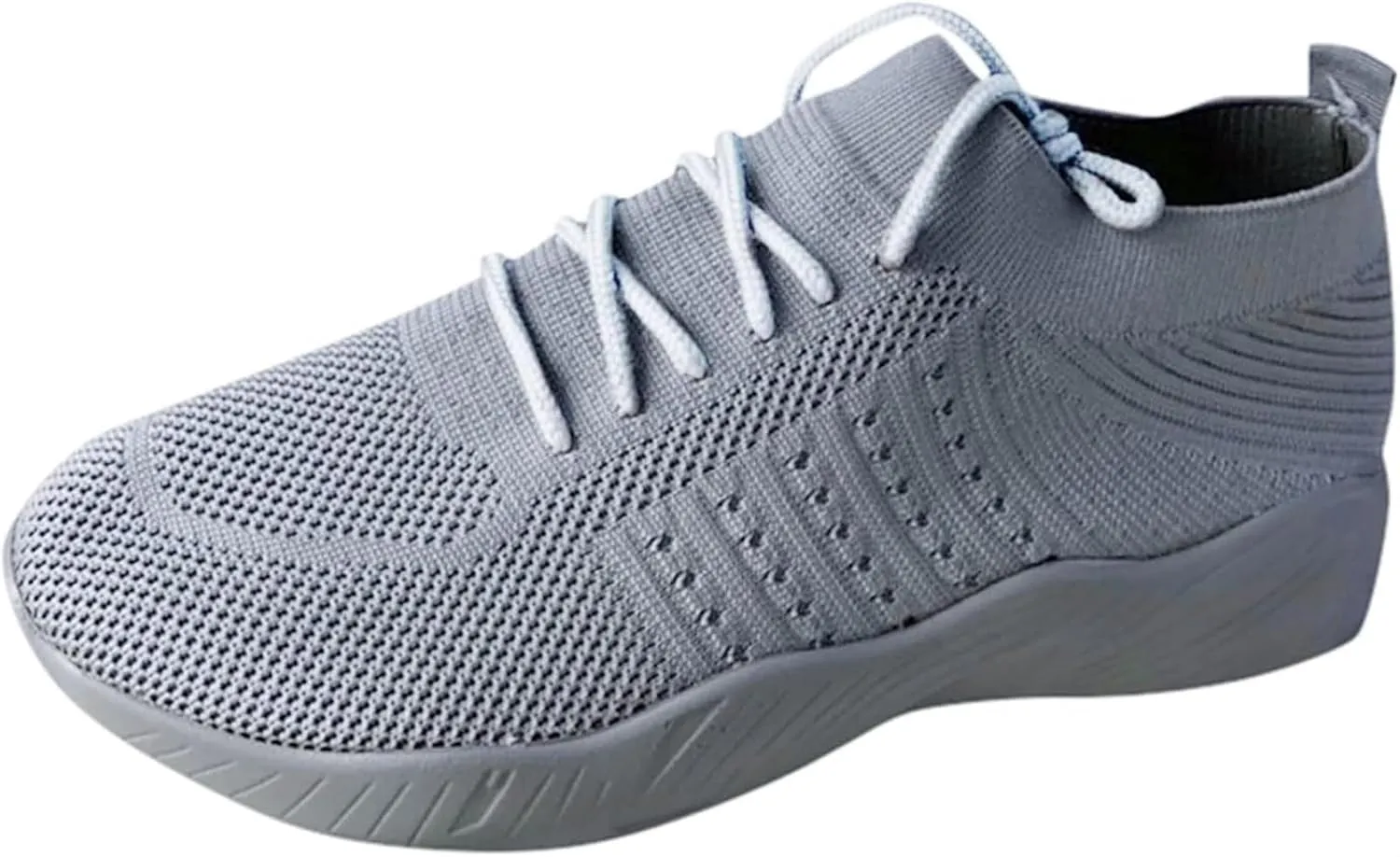 Women's Lace Up Canvas Sneakers Fashion Round Toe Lightweight Slip On Platforms Shoes Comfortable Low-top Breathable Orthotic Running Walking Tennis Flat Shoes