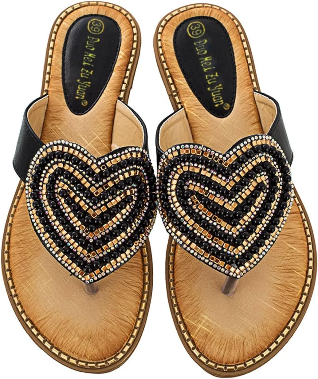 Women's Orthopedic Sandals Sequins Clip Toe Wedge Beach Sandals Leisure Open Toe Flip Flops Anti-Slip Flats