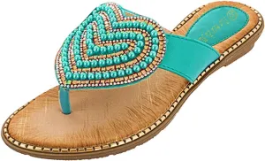 Women's Orthopedic Sandals Sequins Clip Toe Wedge Beach Sandals Leisure Open Toe Flip Flops Anti-Slip Flats