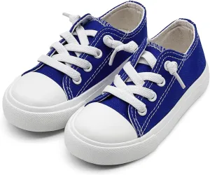 xinran&shengli Toddler Kid Canvas Shoes Boys and Girls Slip On Sneakers Toddler Little Kid Big Kid Lowtop Sneakers Shoes