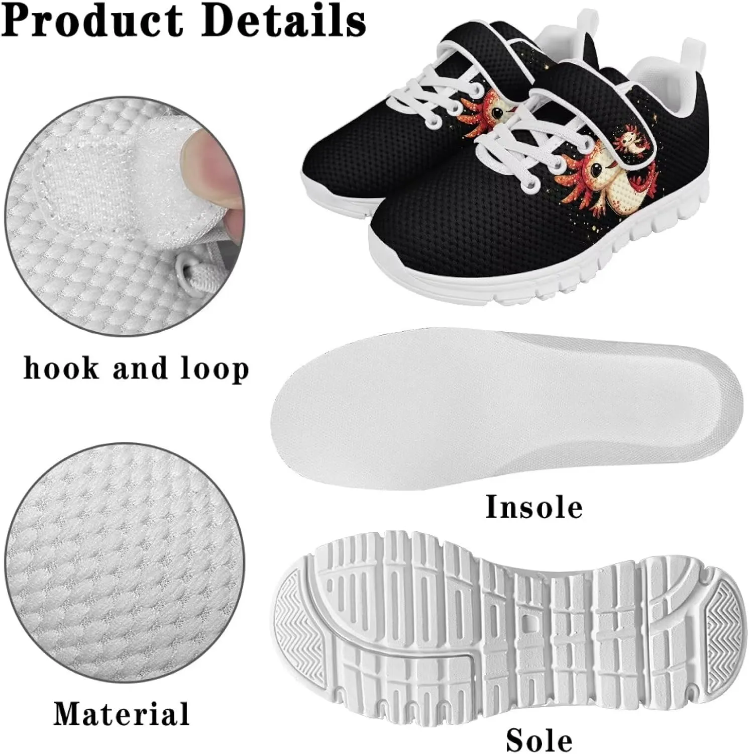 YEXIATODO Slip On Shoes Girls Boys Wide Shoes Kids Shoes No Tie Shoelaces Running Sneakers Slip on Tennis Shoes 11-2.5