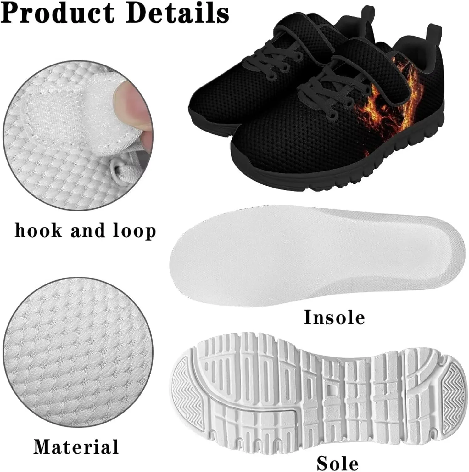 YEXIATODO Slip On Shoes Girls Boys Wide Shoes Kids Shoes No Tie Shoelaces Running Sneakers Slip on Tennis Shoes 11-2.5