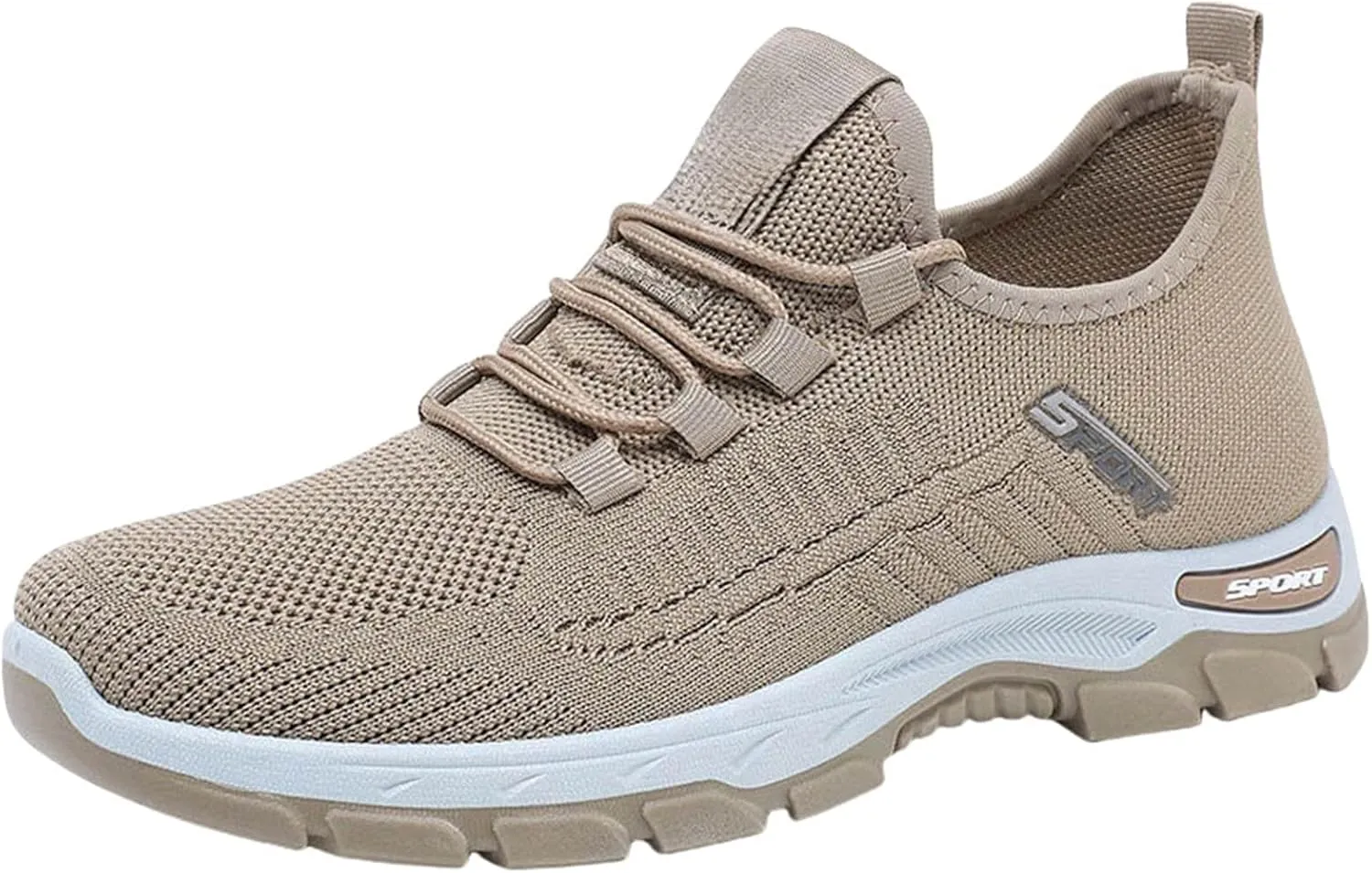 ZWRXW Women's Slip On Walking Shoes Slip-On Orthopedic Shoes Lightweight Breathable Comfortable Fashion Sneakers Non Slip Mesh Up Footwear for Tennis Running Training